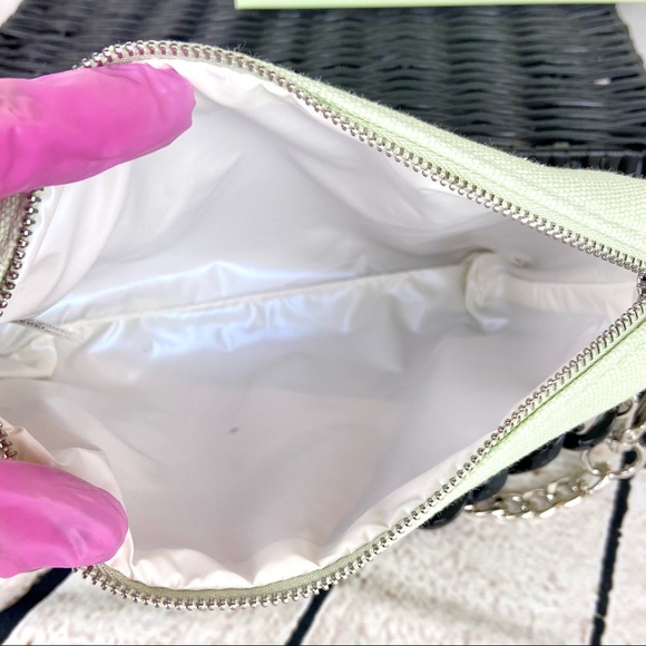 CHANEL seafoam green beauty line cosmetic pouch crossbody or bumbag tote - Picture 9 of 16